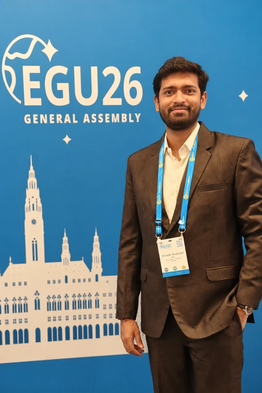 Vivek Kumar Yadav at the EGU26 General Assembly